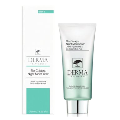 Derma Treatments Crema hidratante de noche antiedad con biocatalizador 50 ml
