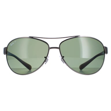 Gafas de sol Ray-Ban 3386 Gunmetal Polarizadas Verde 004/9A 63mm
