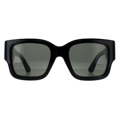Gucci Cuadrado Mujer Negro con Habana Gris GG1663S
