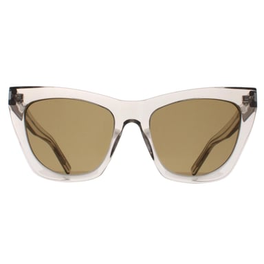 Saint Laurent Cat Eye Mujer Transparente Beige Marrón SL214 Kate