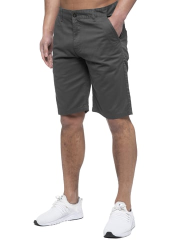 Enzo | Pantalones Cortos Chinos Para Hombre En Gris