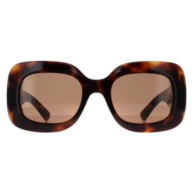 Gucci Square Womens Habana con Plata Marrón GG1695S