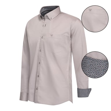 Cappuccino Italia Camisa Regular Fit Grises