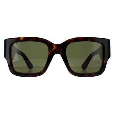 Gucci Cuadrado Mujer Habana con Verde y Rojo Verde GG1663S