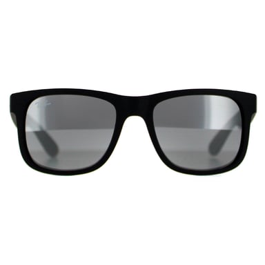 Gafas de sol Ray-Ban Justin 4165 622/6G Goma Negro Gris Espejo 51mm