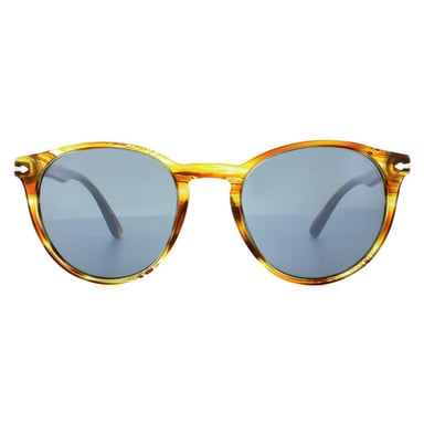 Persol Gafas de Sol 3152 9043/56 Marrón Rayas Amarillo Azul Antirreflejante