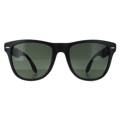 Ray-Ban Gafas de Sol Plegables Wayfarer 4105 Negro Mate Verde 601S 54mm