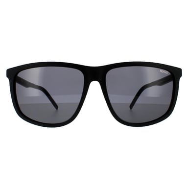 Hugo de Hugo Boss Gafas de Sol Rectangulares para Hombre en Negro Mate y Gris