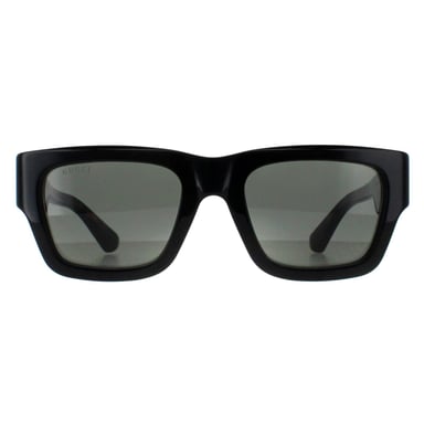 Gucci Square Mens Negro con Habana Gris GG1668S