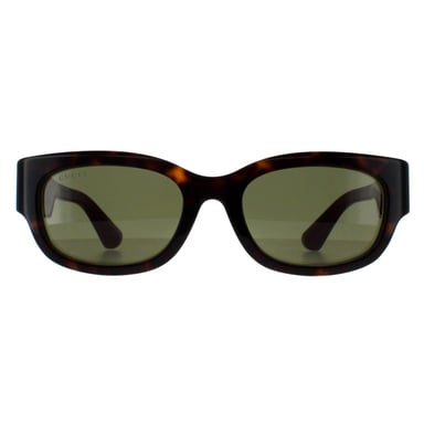 Gucci Cuadrado Mujer Habana con Verde y Rojo Verde GG1667SK