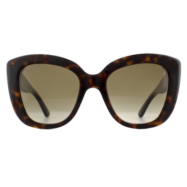 Gafas de sol Gucci Cat Eye para mujer en marrón havana con degradado