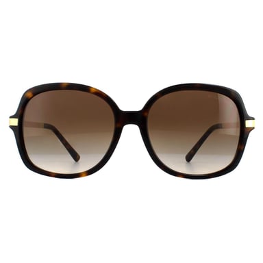 Gafas de sol Michael Kors Square de mujer en degradado marrón dorado y carey oscuro