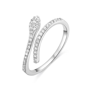 Anillo Luxenter de Circonita Brillante acabado en rodio - Nudoa
