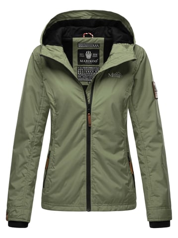 Marikoo chaqueta de entretiempo mujer – Brombeere ligera con capucha