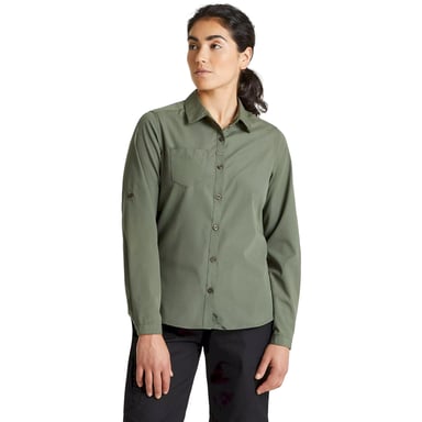 Craghoppers Womens/Ladies Expert Kiwi Long-Sleeved Shirt (Dark Cedar Green)