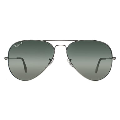 Gafas de sol Ray-Ban Aviator Unisex Plata Polarizadas Verde Espejo Plata