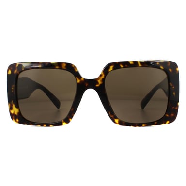 Gafas de sol cuadradas para mujer Versace Havana marrón oscuro