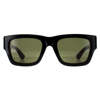 Gucci Square Mens Negro con Verde y Rojo Verde GG1668S