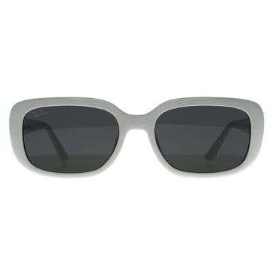 Ray-Ban Rectángulo Mujer Negro Pulido Gris Oscuro RB4421D Bio Based