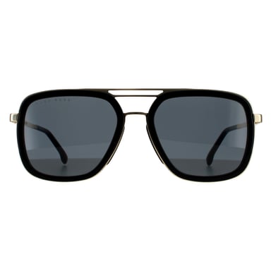 Hugo Boss Aviador Hombre Negro Dorado Gris 90041091