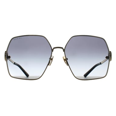 Gucci Cuadrado Mujer Oro Gris Gradiente GG2163S
