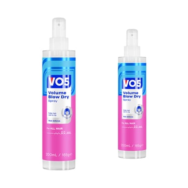 VO5 Full of Life Volume Blow Dry Spray For Perfect Fine Hair, 2x 200ml
