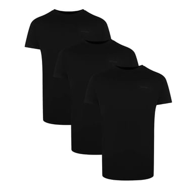 Camisetas Negras Clásicas con Logo Tonal Palm Angels Tri-Pack