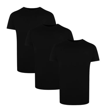 Camisetas Negras con Logo de Bandera Tri-Pack de Palm Angels