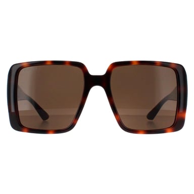 Gucci Square Womens Habana Oscuro con Oro Marrón Oscuro GG1692S