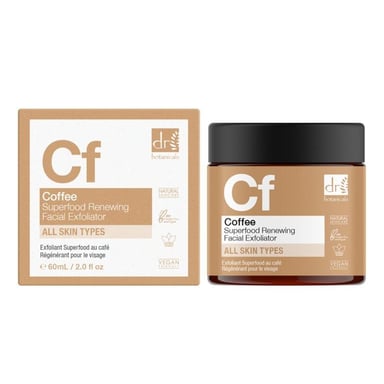 Dr. Botanicals Exfoliante facial antiedad renovador con café, 60 ml.