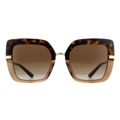 Gafas de sol Dolce & Gabbana DG4373 325613 Top Havana On Transparent Marrón Gradiente