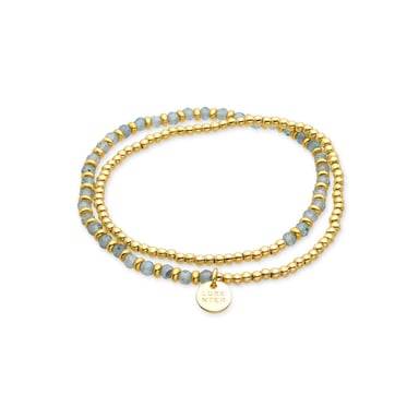 Pulsera Luxenter Zira acabada en oro amarilo 18k