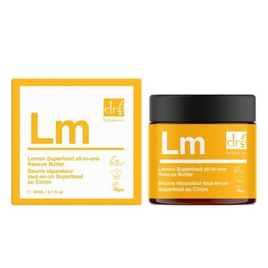 Dr. Botanicals Manteca corporal antiedad todo en uno con superalimentos de limón, 60 ml