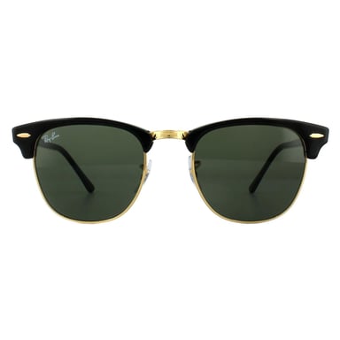 Gafas de sol Ray-Ban Clubmaster 3016 W0365 Negro Verde G-15 Pequeñas 49mm