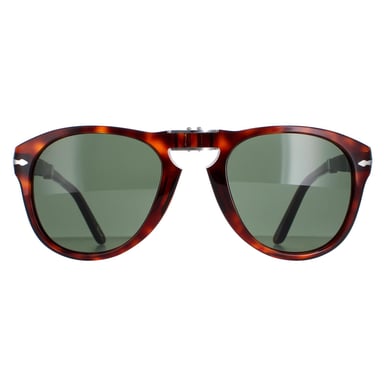 Persol Gafas de Sol PO0714 24/31 Verde Habana Plegable 52mm