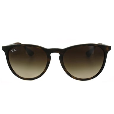 Gafas de sol Ray-ban redondas de mujer de goma havana marrón degradado