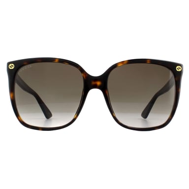 Gafas de sol Gucci Cat Eye Ladies Havana Gray Gracient