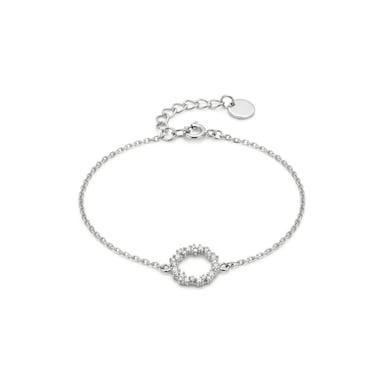 Pulsera Luxenter, thilak de plata de ley 925 y circonita brillante con acabado en baño de rodio