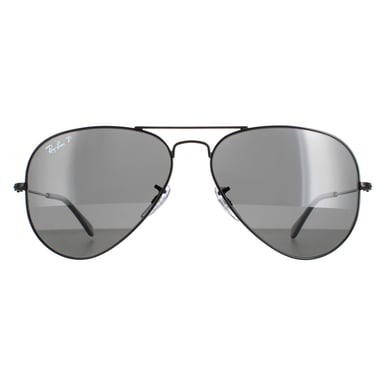 Ray-Ban Pilots unisex negro pulido polarizado cometa 3025