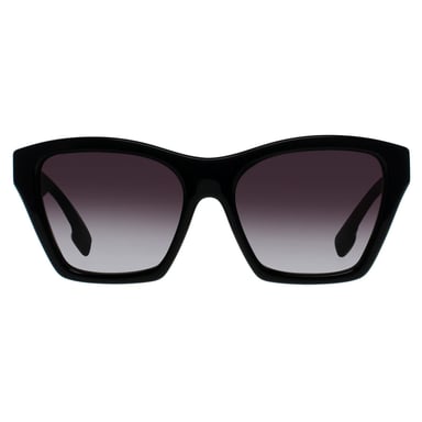 Gafas de sol Burberry con lentes en gris oscuro y textura negra