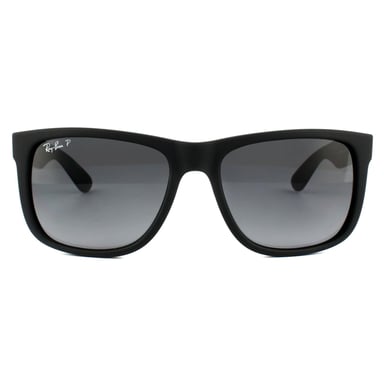 Gafas de sol Ray-Ban Justin 4165 622/T3 Negro Goma Gris Gradiente Polarizadas