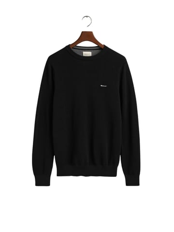 GANT Mens Cotton Pique Crew Neck Jumper
