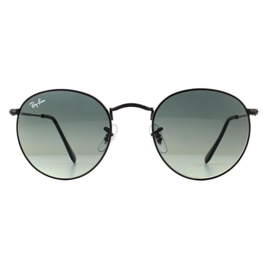Ray-Ban Gafas de Sol Redondas Lentes Planas 3447n 002/71 Negro Gris Gradiente 50mm