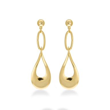Pendientes Luxenter Nkara acabado en Oro Amarillo de 18 Kts