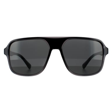Gafas de sol cuadradas para hombre transparentes grises y negras de Dolce & Gabbana