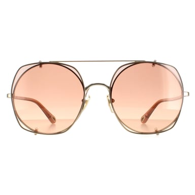 Chloe Aviador Señoras Oro Marrón Gradiente Ch0042s