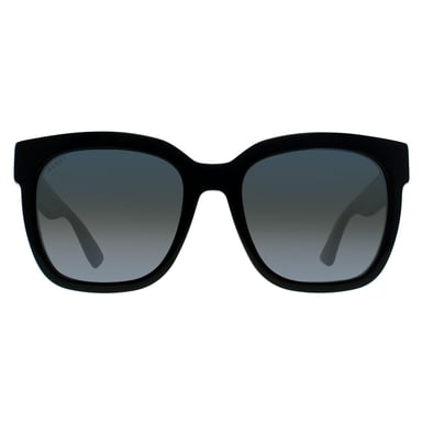 Gafas de sol Gucci Square de mujer en negro con purpurina verde y roja degradado gris GG0034SN