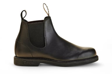 Botines Chelsea de piel negra Rossi 607 Booma