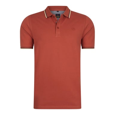 Mario Russo Polo SS Tipped Polo Edward Naranja
