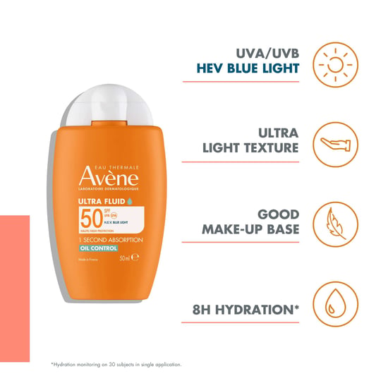 Avène Ultra Fluido Control de Aceite SPF50+ para Piel Grasa y Mixta - Alta Protección - Image 3